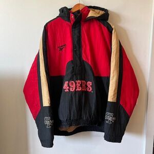 Reebok Red and Black Puffer Jacket
